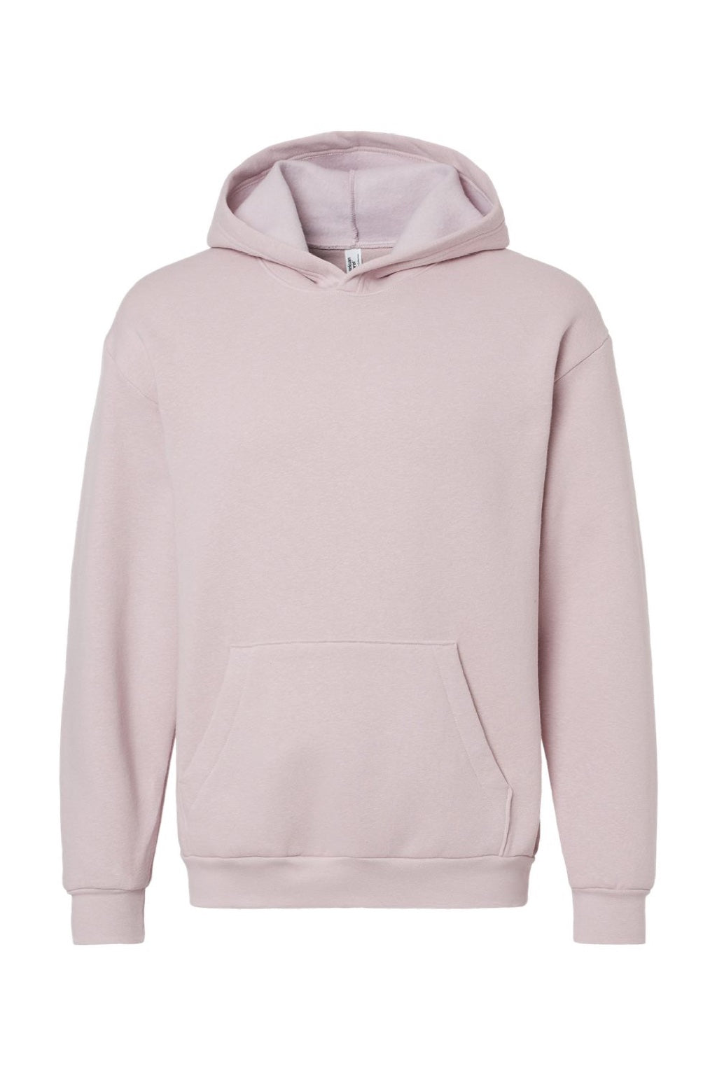 American Apparel RF498 Mens ReFlex Fleece Hooded Sweatshirt Hoodie w/ Pouch Pocket Blush Pink Flat Front