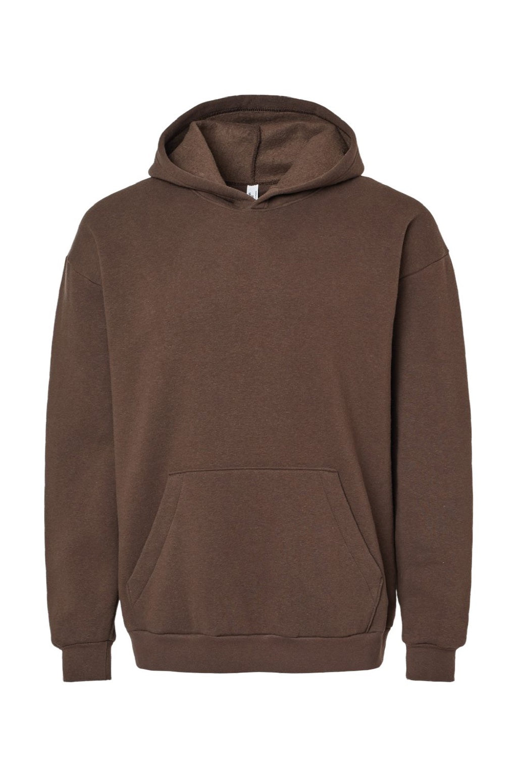 American Apparel RF498 Mens ReFlex Fleece Hooded Sweatshirt Hoodie w/ Pouch Pocket Brown Flat Front