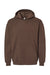 American Apparel RF498 Mens ReFlex Fleece Hooded Sweatshirt Hoodie w/ Pouch Pocket Brown Flat Front