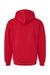 American Apparel RF498 Mens ReFlex Fleece Hooded Sweatshirt Hoodie Cardinal Red Flat Back