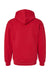 American Apparel RF498 Mens ReFlex Fleece Hooded Sweatshirt Hoodie w/ Pouch Pocket Cardinal Red Flat Back