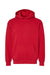 American Apparel RF498 Mens ReFlex Fleece Hooded Sweatshirt Hoodie Cardinal Red Flat Front