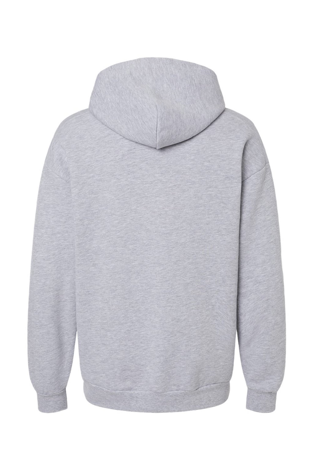 American Apparel RF498 Mens ReFlex Fleece Hooded Sweatshirt Hoodie w/ Pouch Pocket Heather Grey Flat Back