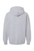 American Apparel RF498 Mens ReFlex Fleece Hooded Sweatshirt Hoodie w/ Pouch Pocket Heather Grey Flat Back