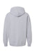 American Apparel RF498 Mens ReFlex Fleece Hooded Sweatshirt Hoodie Heather Grey Flat Back