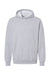 American Apparel RF498 Mens ReFlex Fleece Hooded Sweatshirt Hoodie w/ Pouch Pocket Heather Grey Flat Front