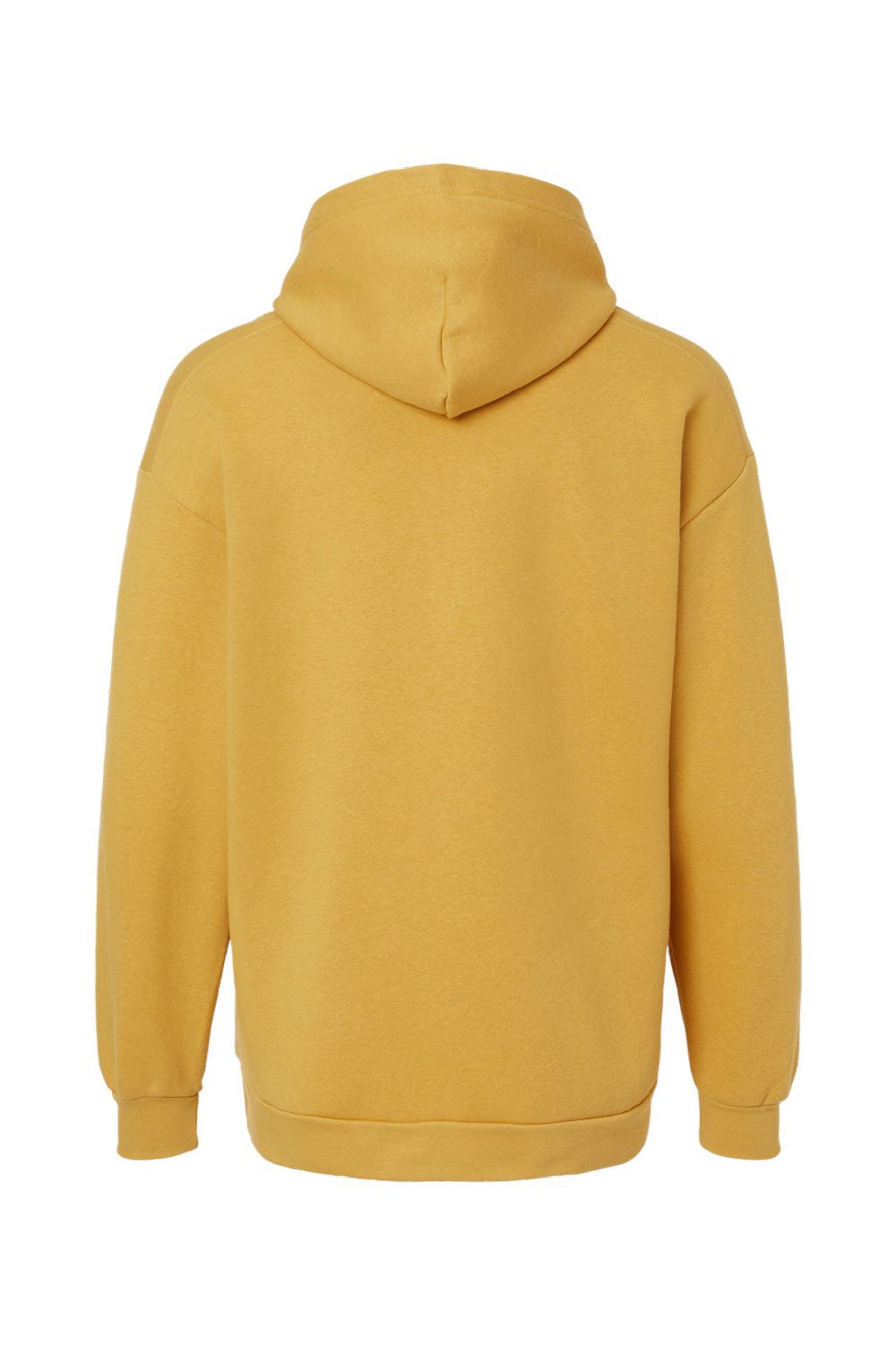 American Apparel RF498 Mens ReFlex Fleece Hooded Sweatshirt Hoodie w/ Pouch Pocket Mustard Flat Back
