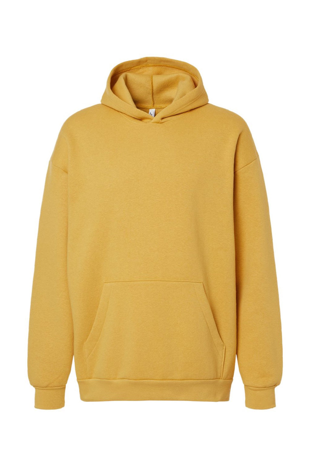 American Apparel RF498 Mens ReFlex Fleece Hooded Sweatshirt Hoodie w/ Pouch Pocket Mustard Flat Front