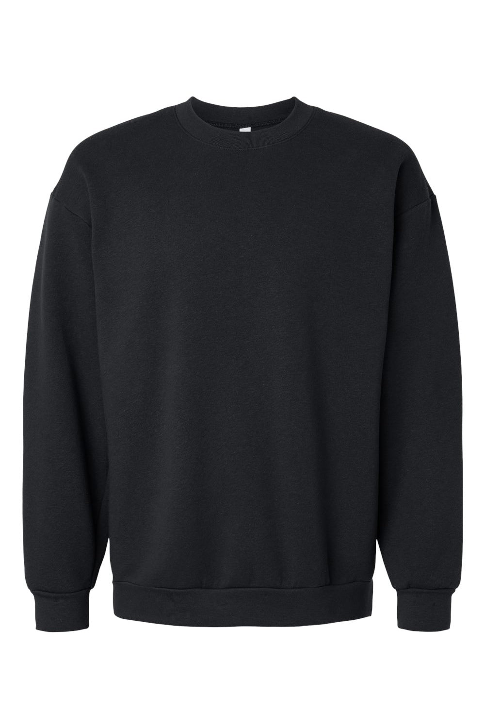 American Apparel RF496 Mens ReFlex Fleece Crewneck Sweatshirt Black Flat Front
