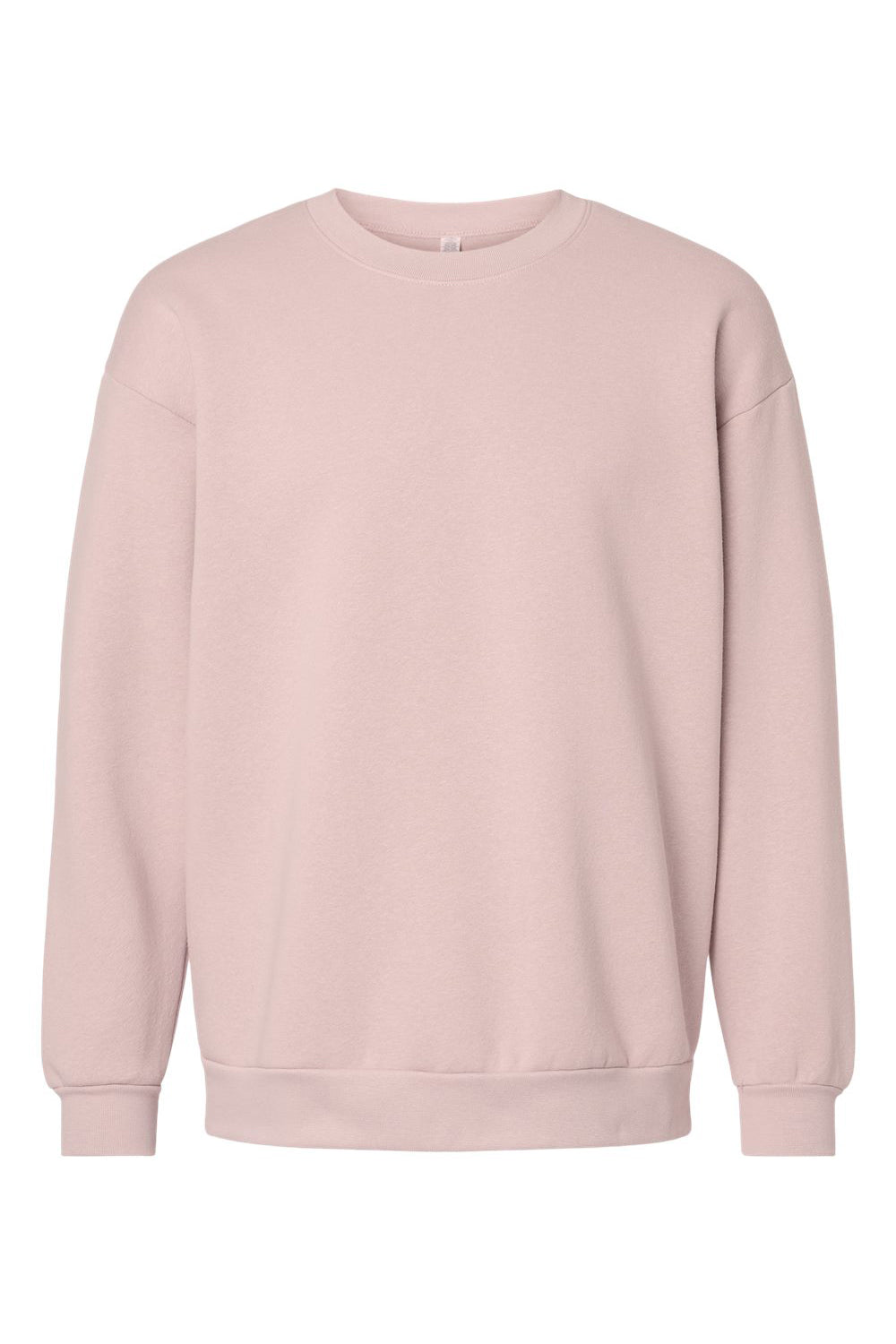 American Apparel RF496 Mens ReFlex Fleece Crewneck Sweatshirt Blush Flat Front
