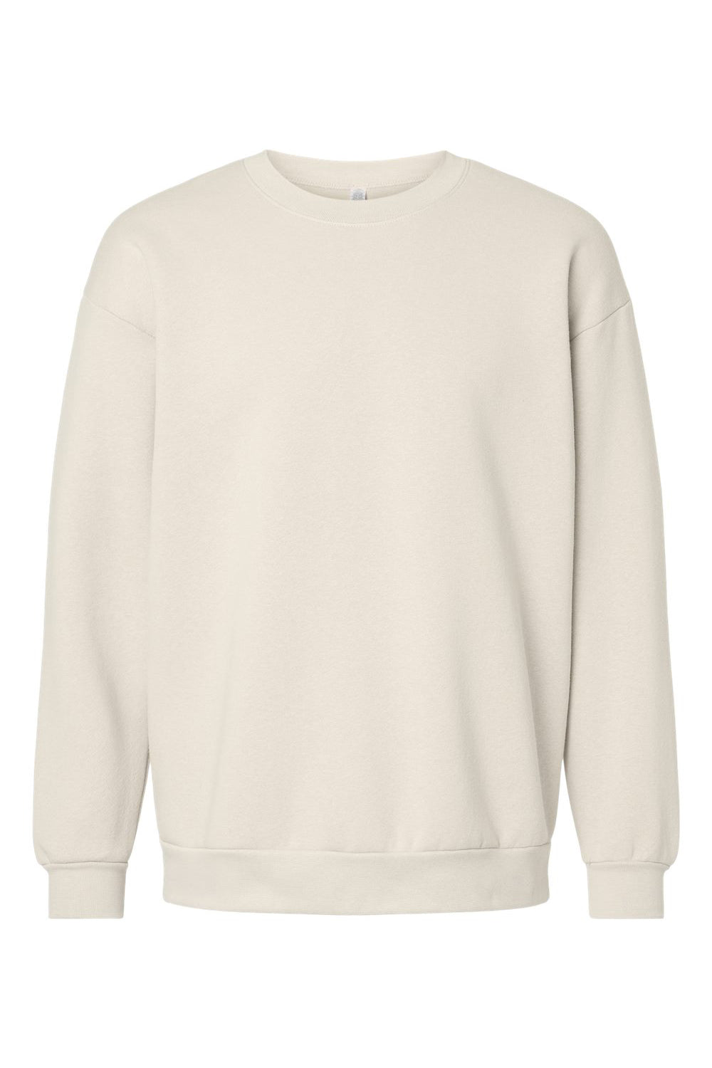 American Apparel RF496 Mens ReFlex Fleece Crewneck Sweatshirt Bone Flat Front