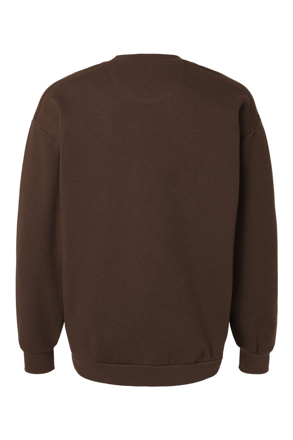 American Apparel RF496 Mens ReFlex Fleece Crewneck Sweatshirt Brown Flat Back