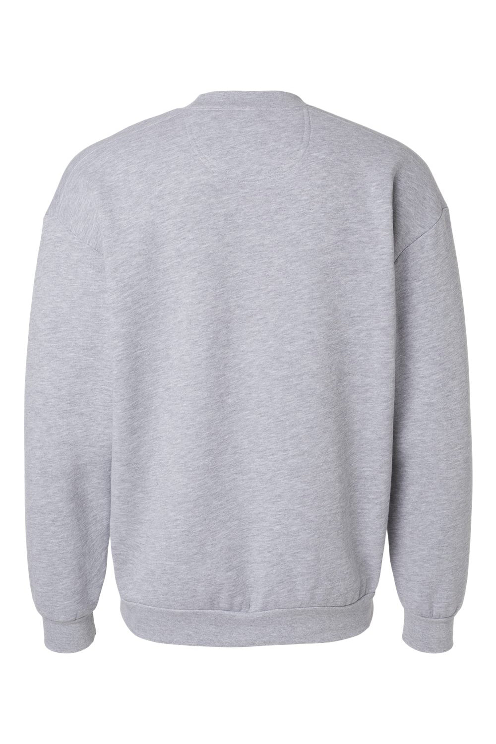 American Apparel RF496 Mens ReFlex Fleece Crewneck Sweatshirt Heather Grey Flat Back