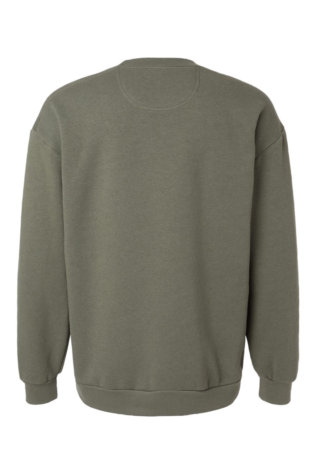American Apparel RF496 Mens ReFlex Fleece Crewneck Sweatshirt Lieutenant Green Flat Back