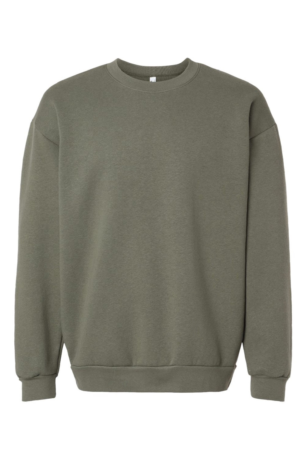 American Apparel RF496 Mens ReFlex Fleece Crewneck Sweatshirt Lieutenant Green Flat Front