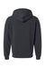 American Apparel RF497 Mens ReFlex Fleece Full Zip Hooded Sweatshirt Hoodie Black Flat Back