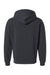 American Apparel RF497 Mens ReFlex Fleece Full Zip Hooded Sweatshirt Hoodie w/ Pockets Black Flat Back