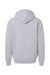 American Apparel RF497 Mens ReFlex Fleece Full Zip Hooded Sweatshirt Hoodie Heather Grey Flat Back