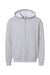 American Apparel RF497 Mens ReFlex Fleece Full Zip Hooded Sweatshirt Hoodie w/ Pockets Heather Grey Flat Front
