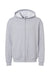 American Apparel RF497 Mens ReFlex Fleece Full Zip Hooded Sweatshirt Hoodie Heather Grey Flat Front