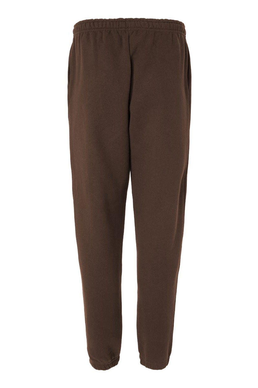 American Apparel RF491 Mens ReFlex Fleece Sweatpants w/ Pockets Brown Flat Back