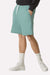 American Apparel 2PQ Mens Gym Shorts w/ Pockets Arctic Green Model Side