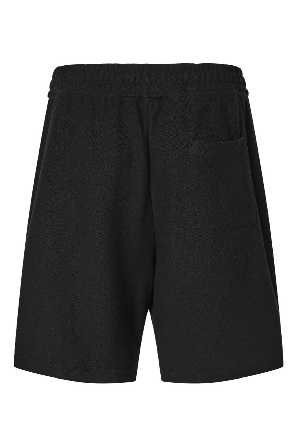American Apparel 2PQ Mens Gym Shorts w/ Pockets Black Flat Back