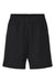 American Apparel 2PQ Mens Gym Shorts w/ Pockets Black Flat Front