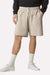 American Apparel 2PQ Mens Gym Shorts w/ Pockets Bone Model Front