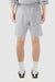 American Apparel 2PQ Mens Gym Shorts w/ Pockets Heather Grey Model Back