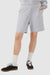 American Apparel 2PQ Mens Gym Shorts w/ Pockets Heather Grey Model Front