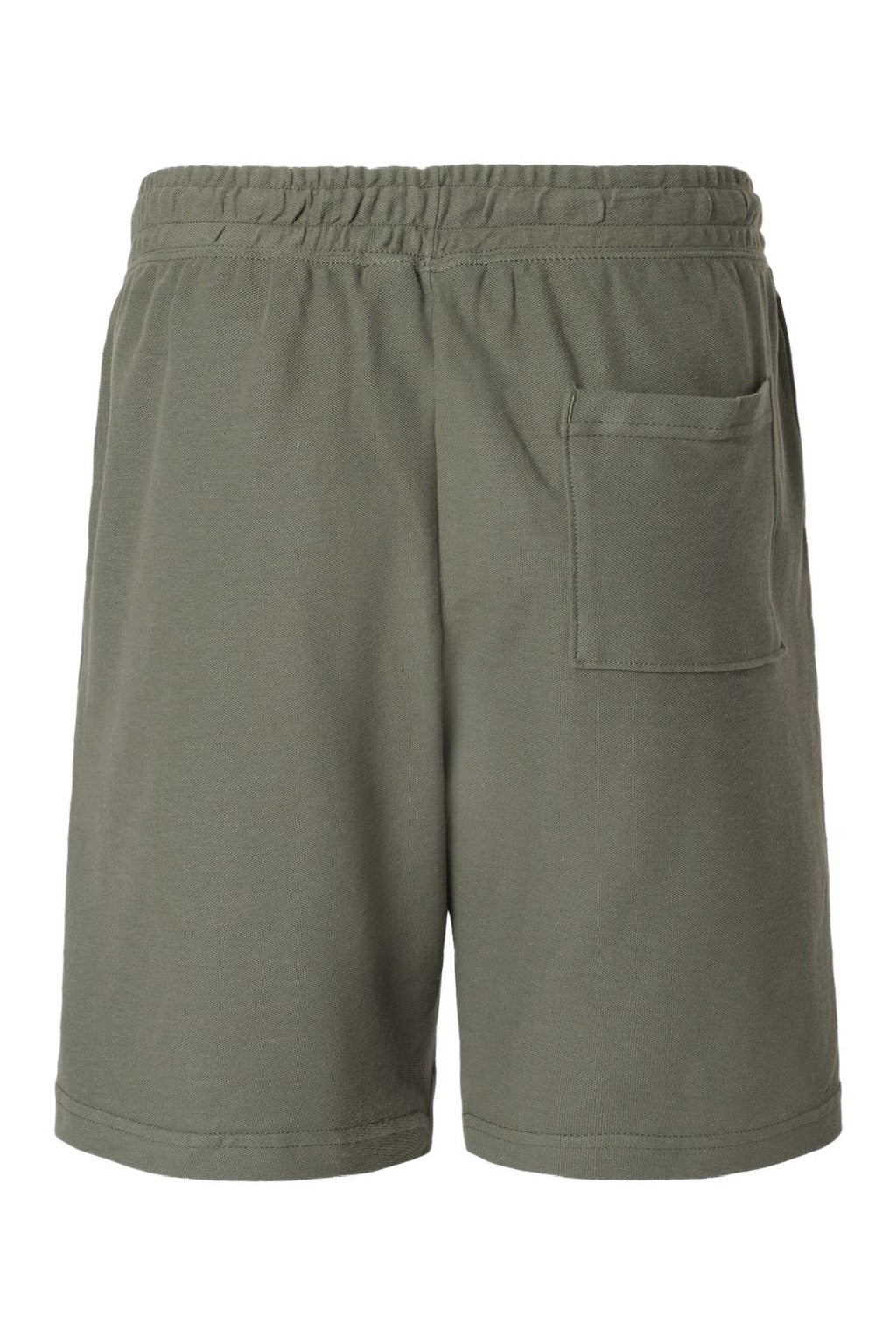 American Apparel 2PQ Mens Gym Shorts w/ Pockets Lieutenant Green Flat Back