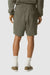 American Apparel 2PQ Mens Gym Shorts w/ Pockets Lieutenant Green Model Back