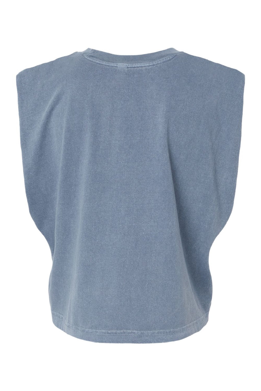 American Apparel 307GD Womens Garment Dyed Muscle Tank Top Faded Navy Blue Flat Back