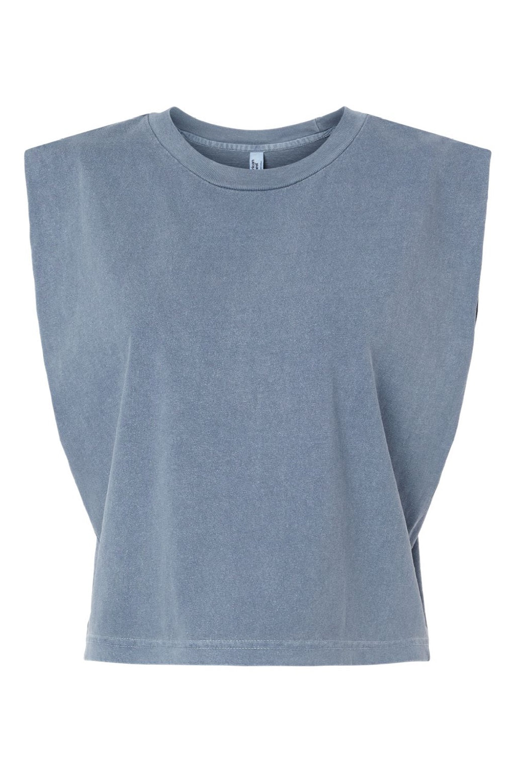 American Apparel 307GD Womens Garment Dyed Muscle Tank Top Faded Navy Blue Flat Front