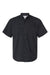 Paragon 700 Mens Hatteras Performance Moisture Wicking Short Sleeve Button Down Shirt w/ Double Pockets Black Flat Front