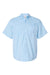Paragon 700 Mens Hatteras Performance Moisture Wicking Short Sleeve Button Down Shirt w/ Double Pockets Blue Mist Flat Front