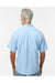 Paragon 700 Mens Hatteras Performance Short Sleeve Button Down Shirt Blue Mist Model Back