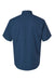 Paragon 700 Mens Hatteras Performance Short Sleeve Button Down Shirt Navy Blue Flat Back