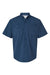 Paragon 700 Mens Hatteras Performance Short Sleeve Button Down Shirt Navy Blue Flat Front