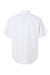Paragon 700 Mens Hatteras Performance Moisture Wicking Short Sleeve Button Down Shirt w/ Double Pockets White Flat Back