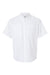Paragon 700 Mens Hatteras Performance Short Sleeve Button Down Shirt White Flat Front
