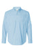 Paragon 702 Mens Kitty Hawk Performance Long Sleeve Button Down Shirt Blue Mist Flat Front