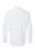 Paragon 702 Mens Kitty Hawk Performance Moisture Wicking Long Sleeve Button Down Shirt w/ Double Pockets White Flat Back