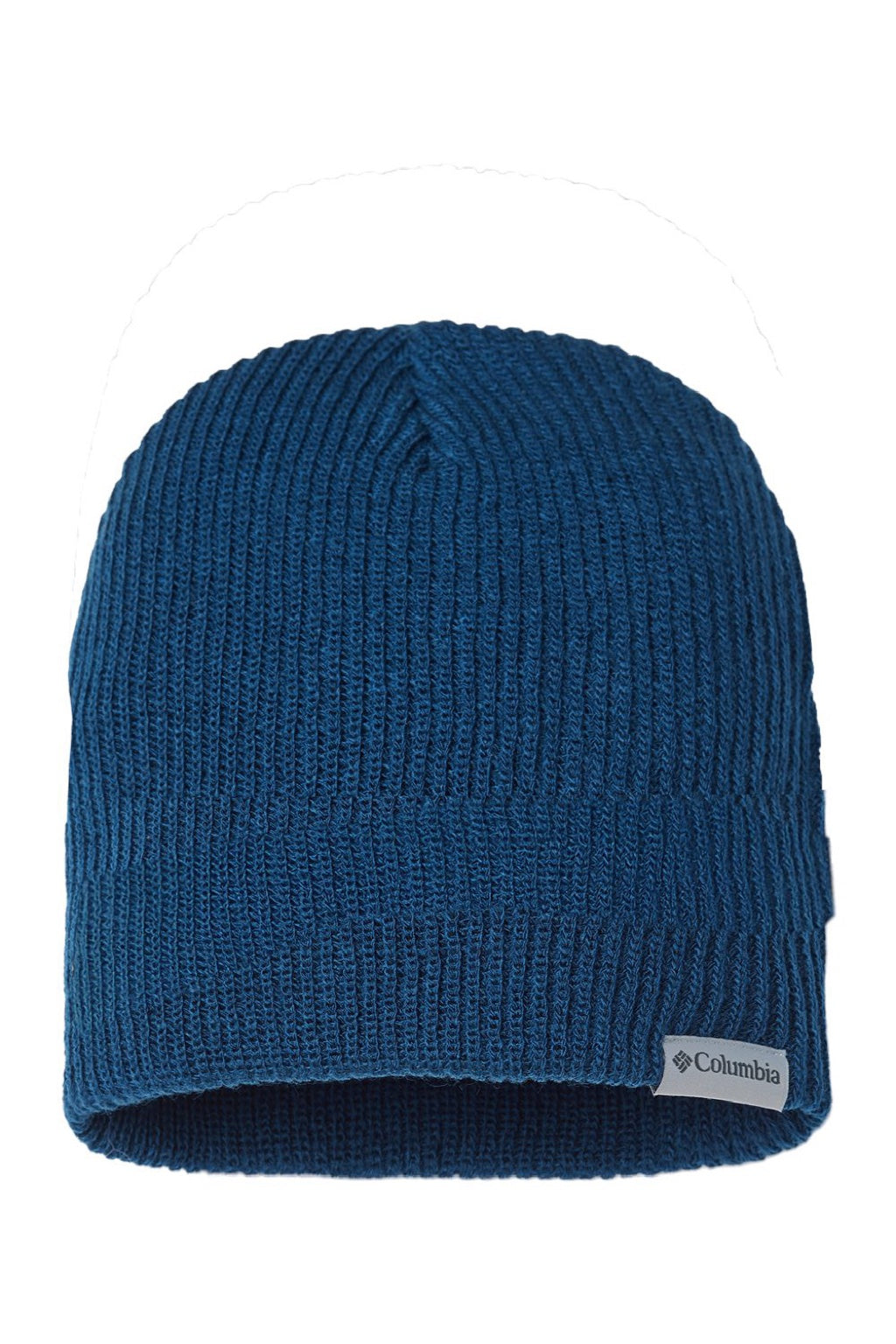 Columbia Hats 168220 Mens Ale Creek Beanie Dark Mountain Blue Flat Front