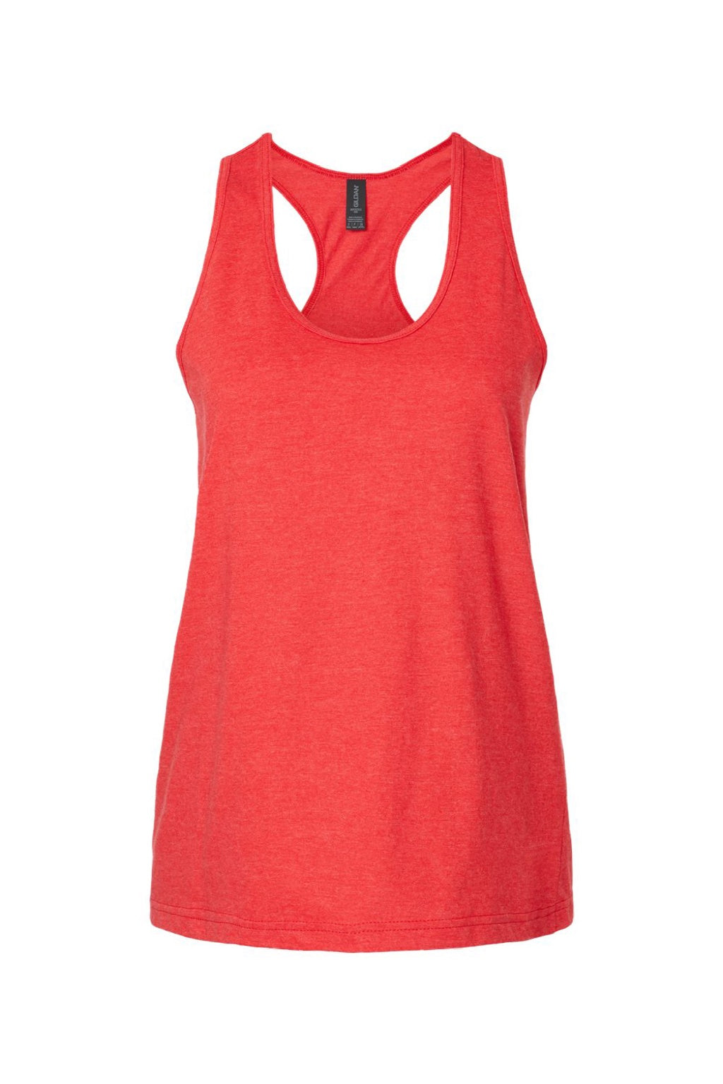 Gildan 64220LCVC Womens Softstyle CVC Racerback Tank Top Red Mist Flat Front