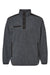 Dri Duck 7353 Mens Ranger Melange Fleece Sweatshirt Charcoal Grey Flat Front