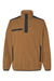 Dri Duck 7353 Mens Ranger Melange Fleece Sweatshirt Saddle Brown Flat Front
