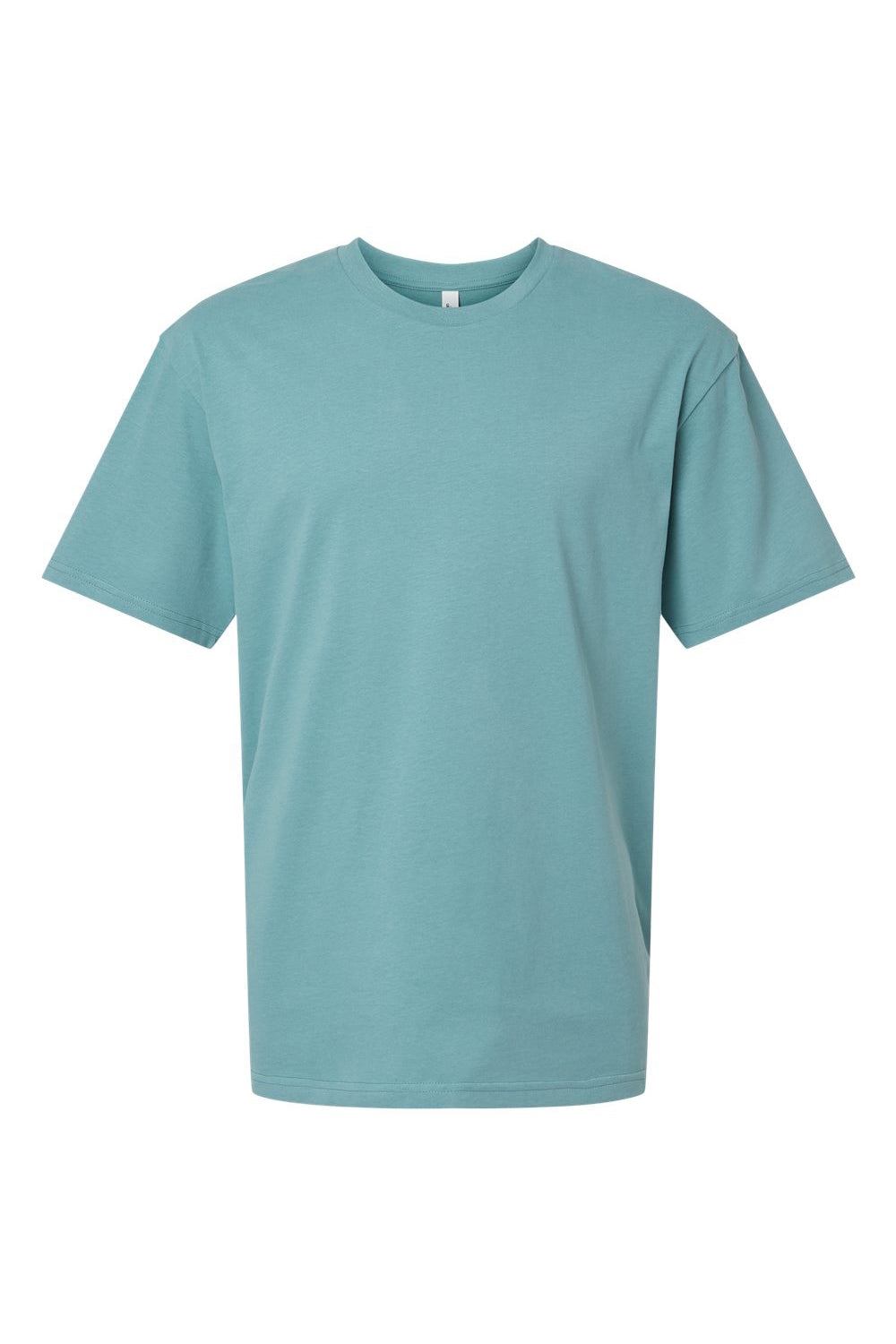 American Apparel 5389 Mens Sueded Cloud Short Sleeve Crewneck T-Shirt Arctic Green Flat Front