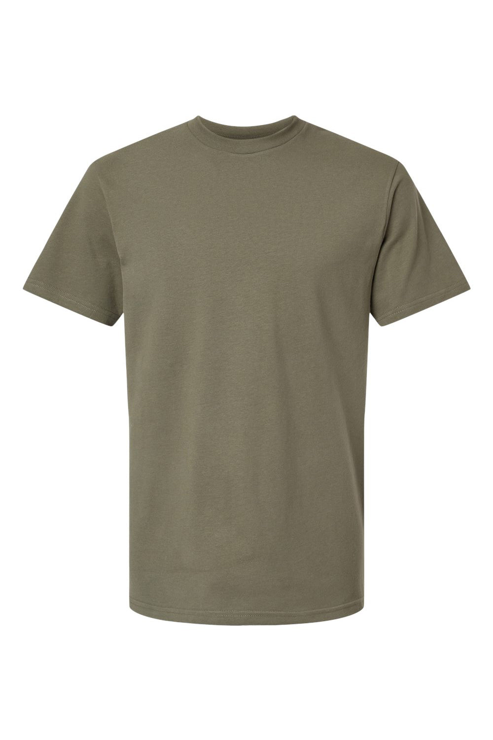 American Apparel 5389 Mens Sueded Cloud Short Sleeve Crewneck T-Shirt Sueded Lieutenant Flat Front